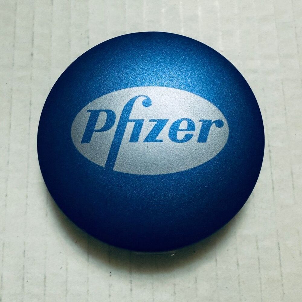 Vintage Pfizer Pharmaceutical Drug Rep Promo Compact Light Up Mirror Works!‎